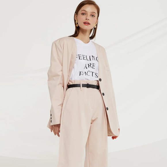 Storets Kaylie Oversized Collarless Blazer - Picture 3 of 16